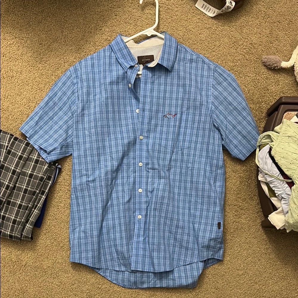 Blue Plaid Men's Shirt